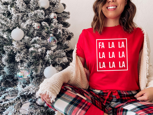 Fa La La La La In Square Tee