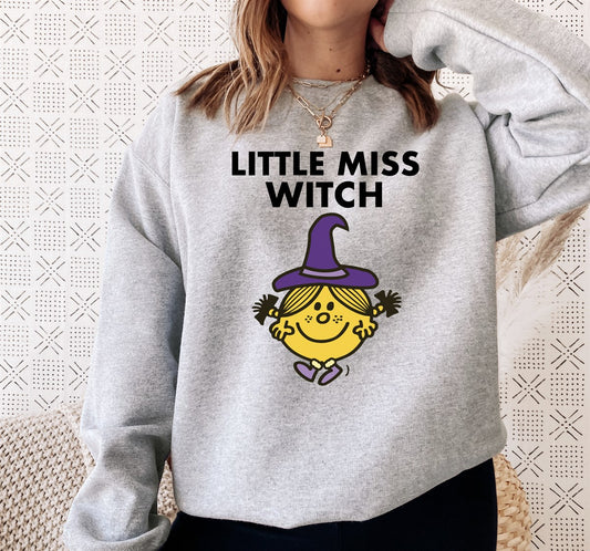 Little Miss Witch Crew Sweatshirt