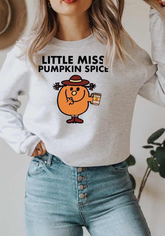 Little Miss Pumpkin Spice Crew Sweatshirt
