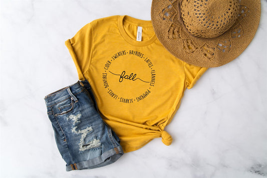 Fall Things Circle Tee