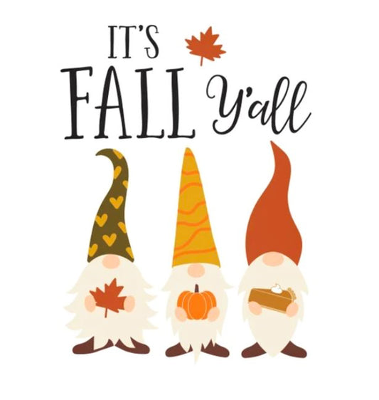 It's Fall Ya'll 3 Gnomes Tee