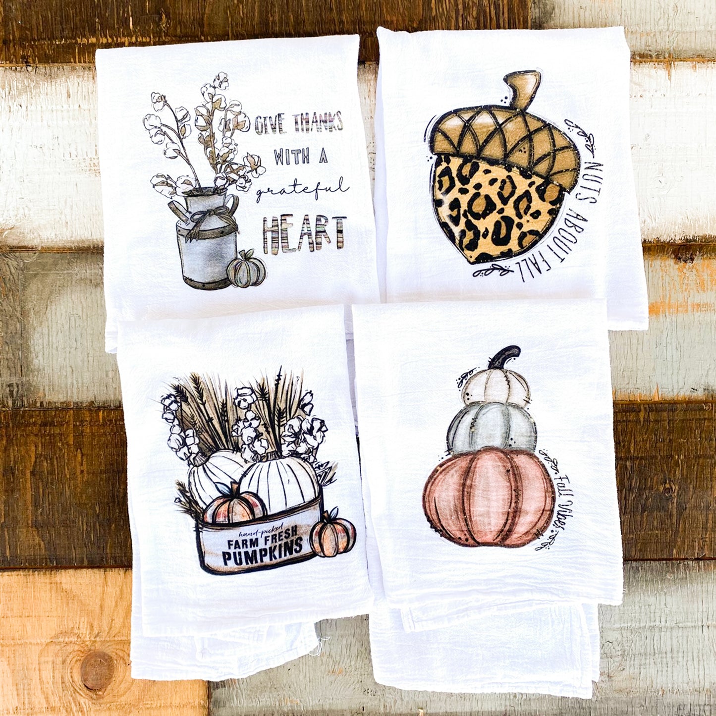 Hand-Picked Farm Fresh Pumpkins Fall Towel