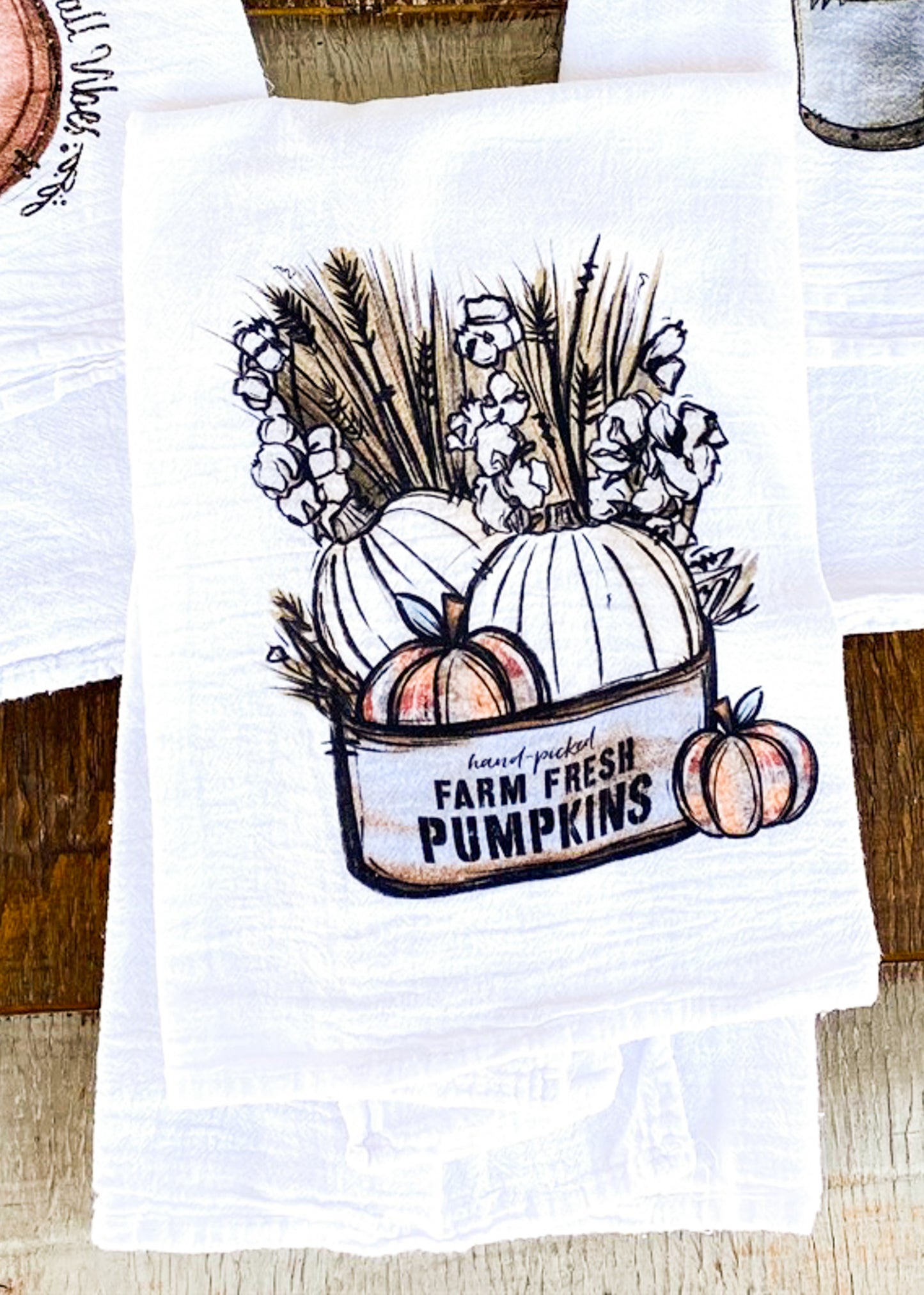 Hand-Picked Farm Fresh Pumpkins Fall Towel