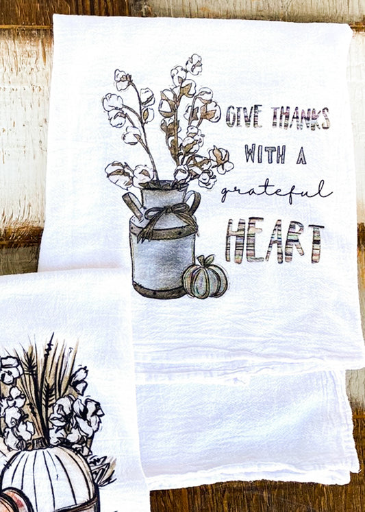 Give Thanks With A Grateful Heart Fall Towel