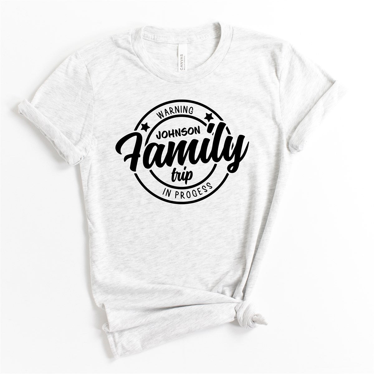 Custom Name Family Trip Matching Tees