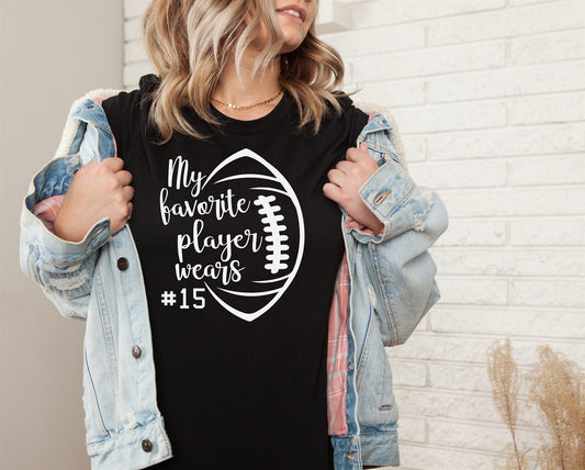 Personalized My Favorite Player Football Tee