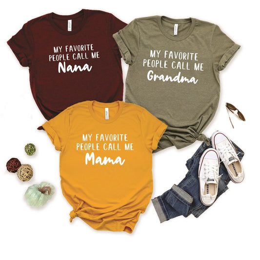 Favorite People Custom Mother's Day Tees