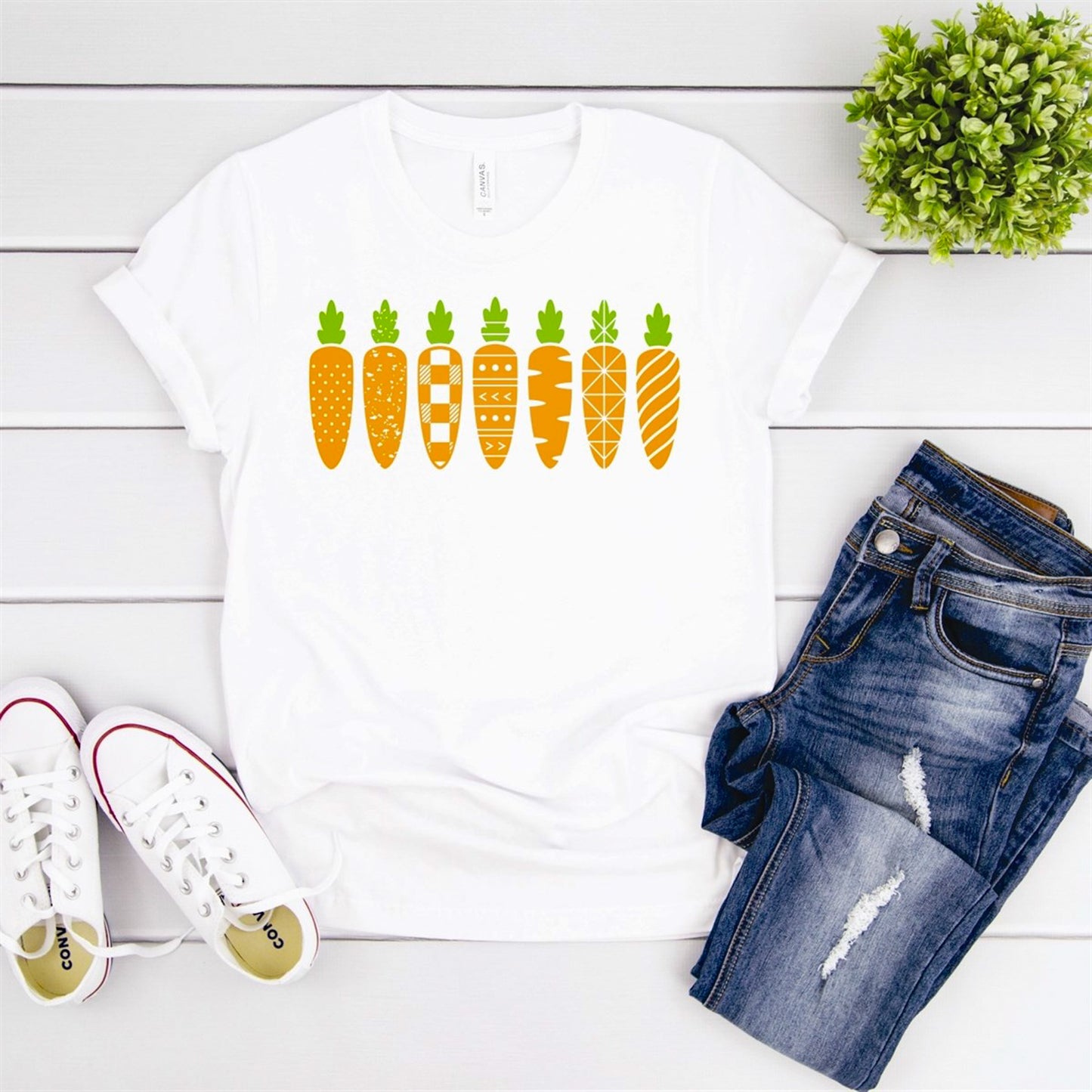 Patterned Carrots Tee