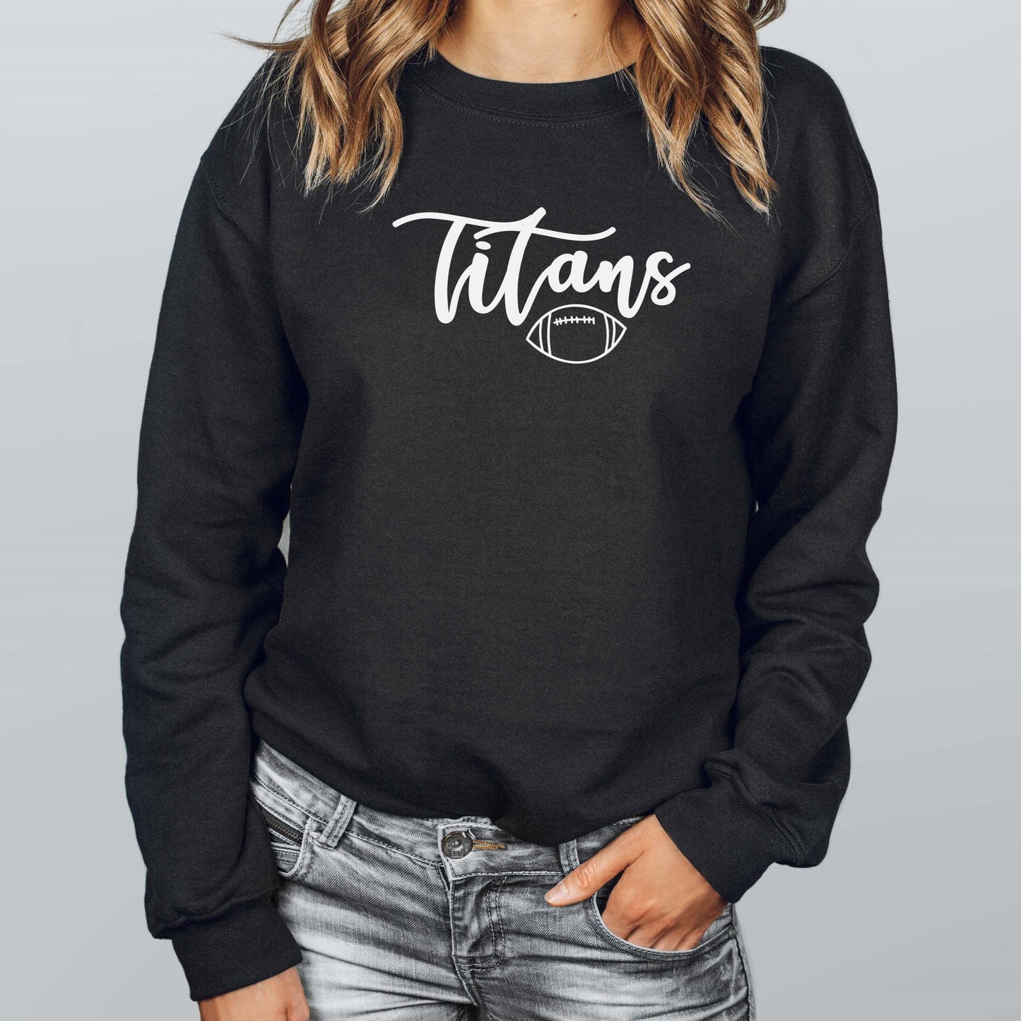 Titans Football Crew Sweatshirt: Adult &Youth Sizes