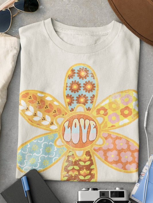 Love Floral Patterns In Flower Tee
