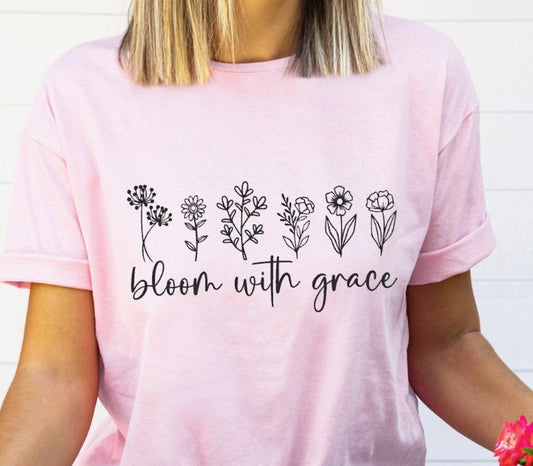 Bloom With Grace Tee