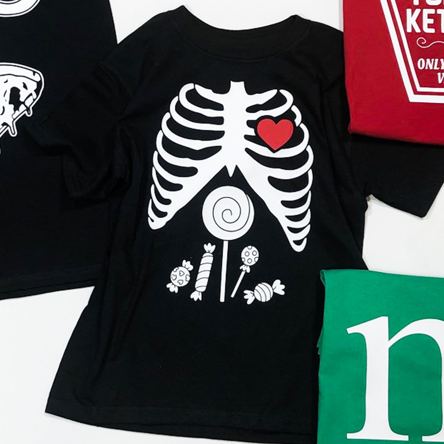 Skeleton With Candy Tee