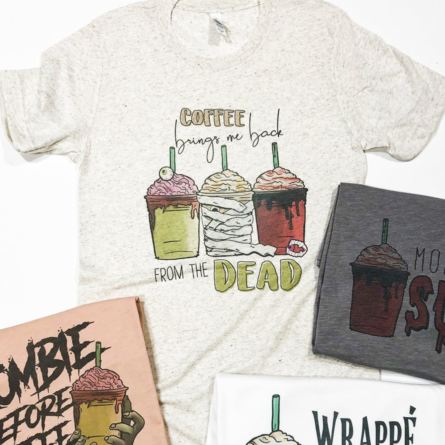 Coffee Brings Me Back From The Dead Tee