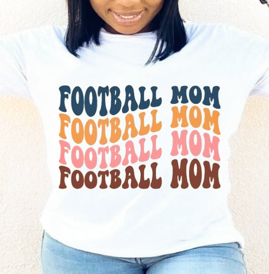 Football Mom Stacked T-Shirt or Crew Sweatshirt
