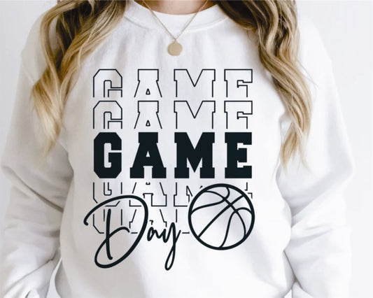 Game Day Basketball Crew Sweatshirt