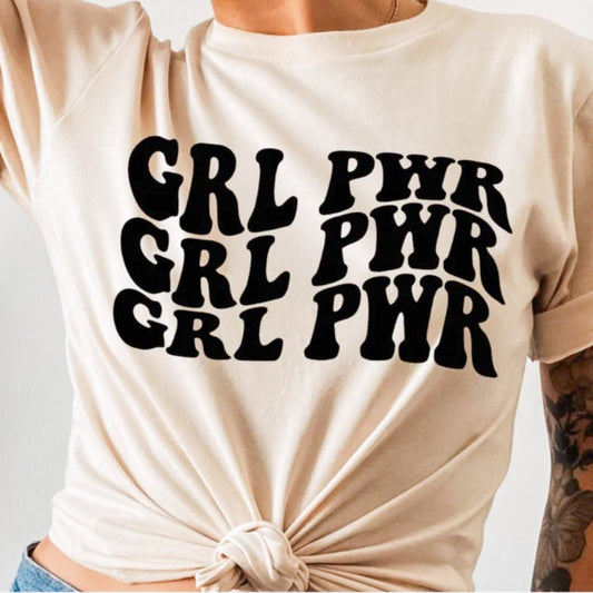 Retro GRL PWR Tee