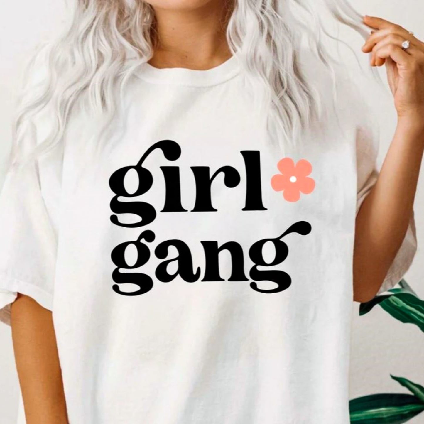 Girl Gang With Flower Tee