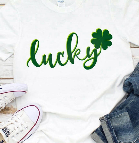 Lucky With Clover Tee