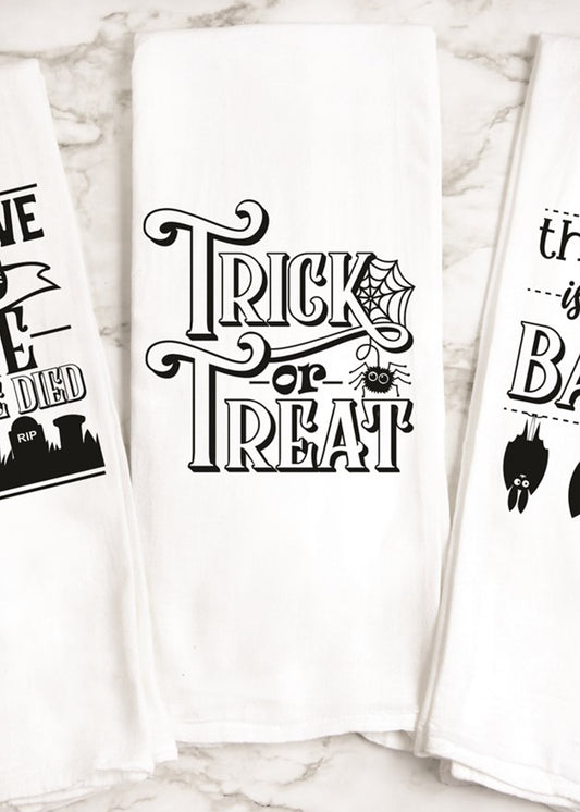 Trick Or Treat Kitchen Towel