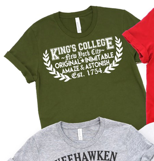 King's College New York City Est. 1754 Tee