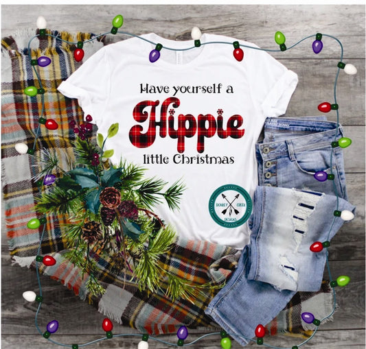 Have Yourself A Hippie Little Christmas Tee