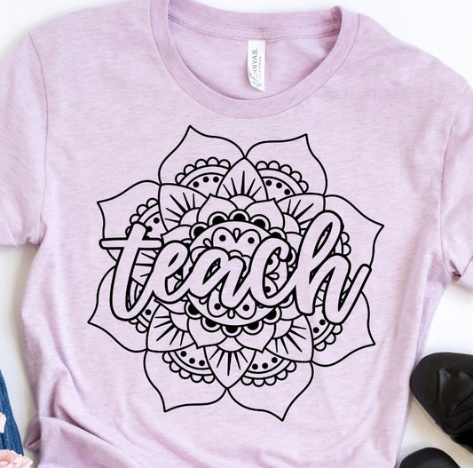 Teacher Single Flower Tee
