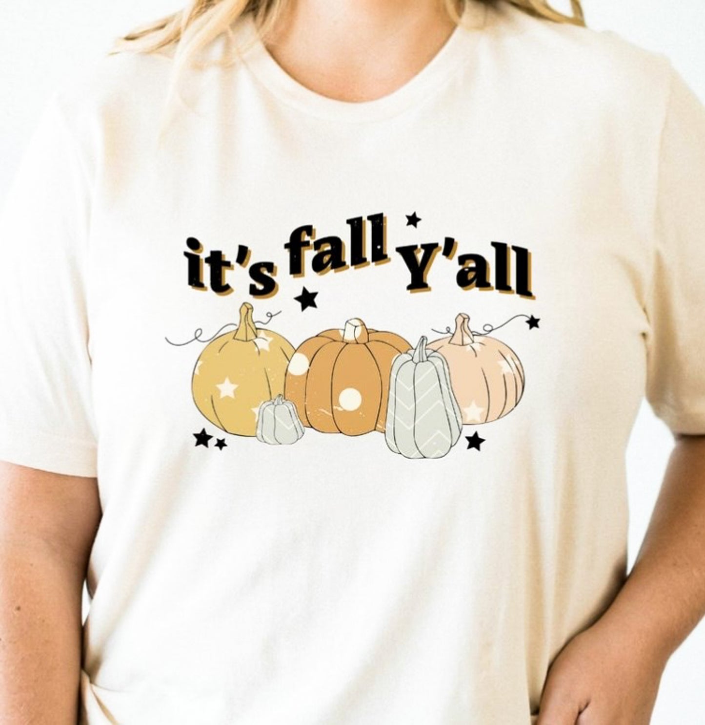 It's Fall Ya'll With Pumpkins Tee