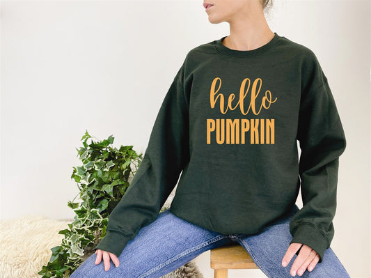 Hello Pumpkin Crew Sweatshirt