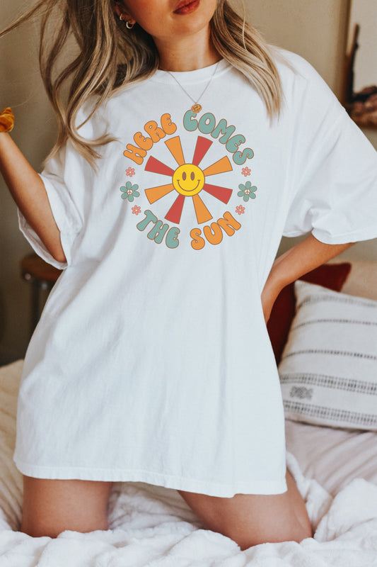 Here Comes the Sun Oversized Tee