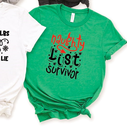 Naughty List Survivor Tee