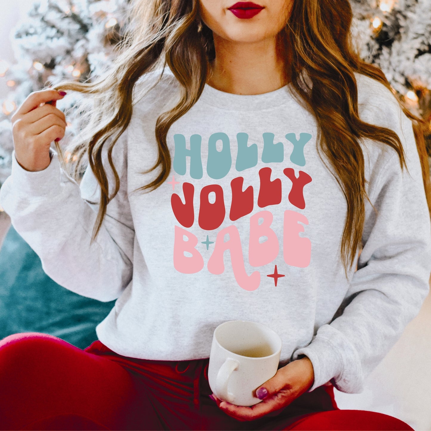 Holly Jolly Babe Crew Sweatshirt