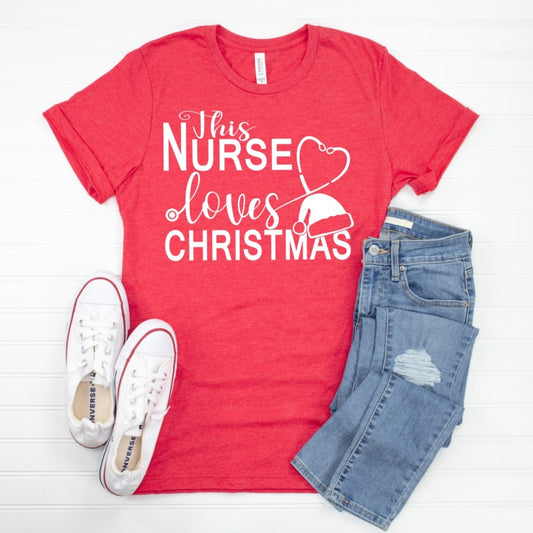 This Nurse Loves Christmas Tee