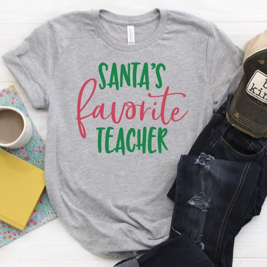 Santa's Favorite Teacher Tee
