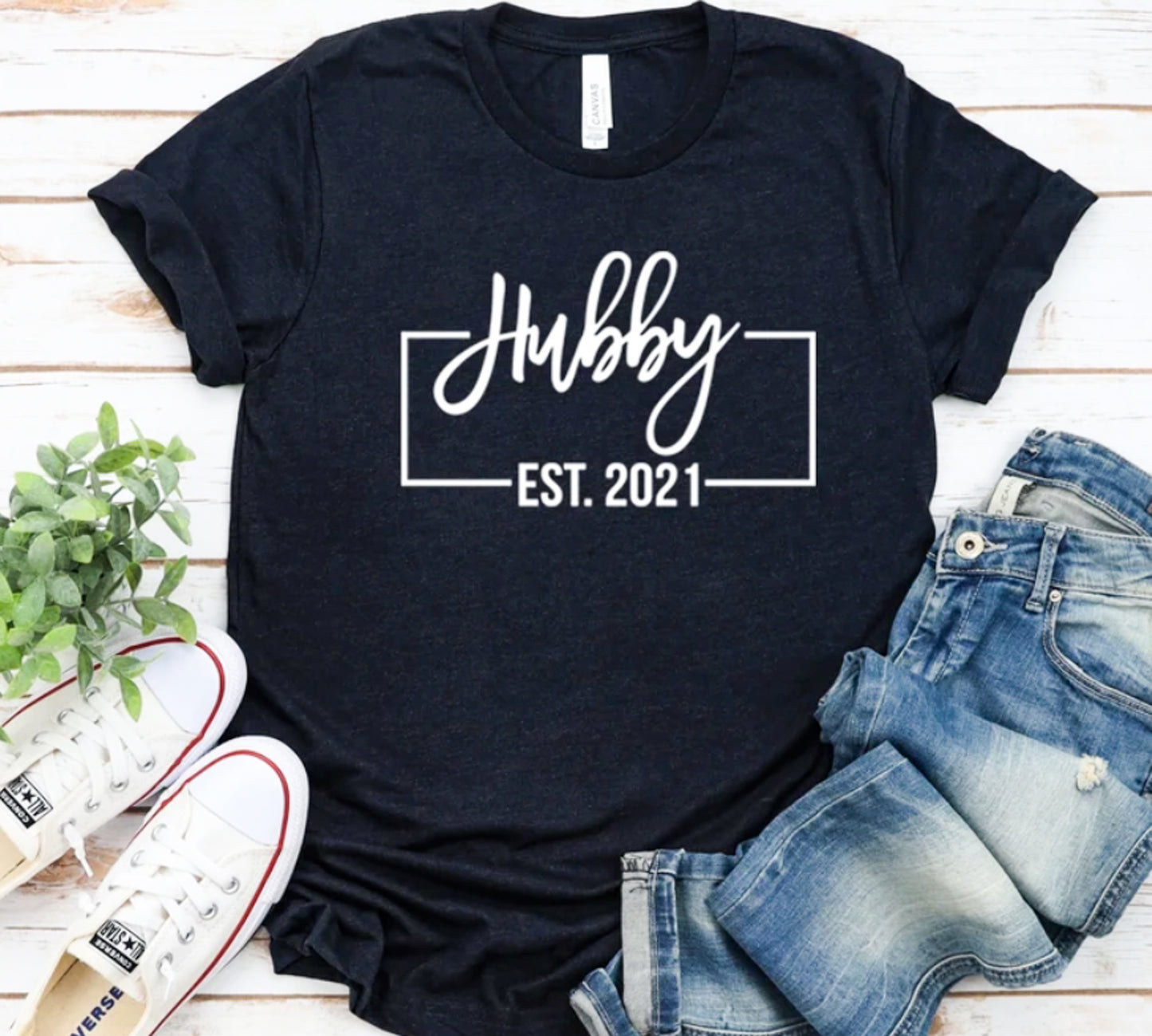 Personalized Hubby Wifey Tees