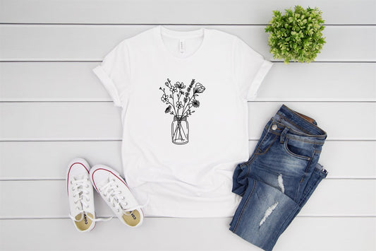 Jar of Flowers Tee