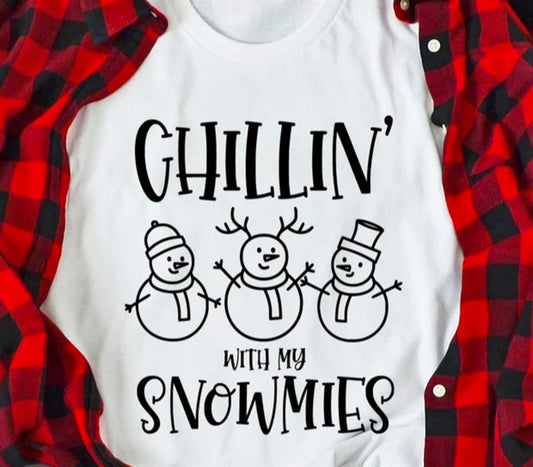 Chillin' With My Snowmies Tee