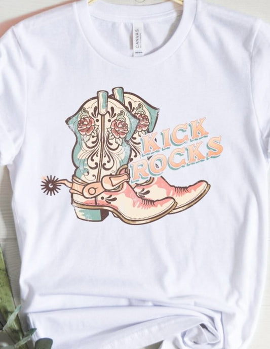 Kick Rocks Cowboy Boots Tee