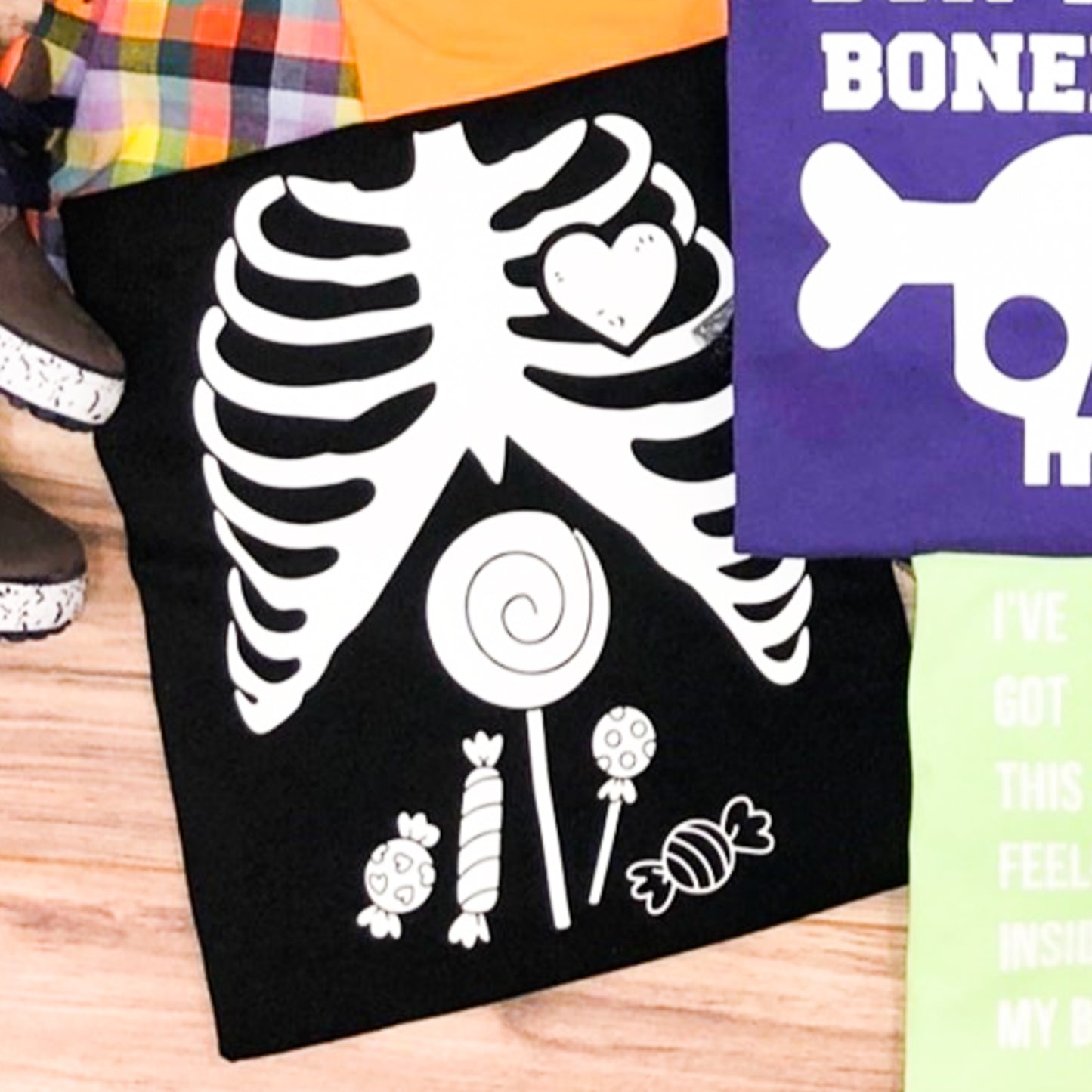 Skeleton With Candy Tee