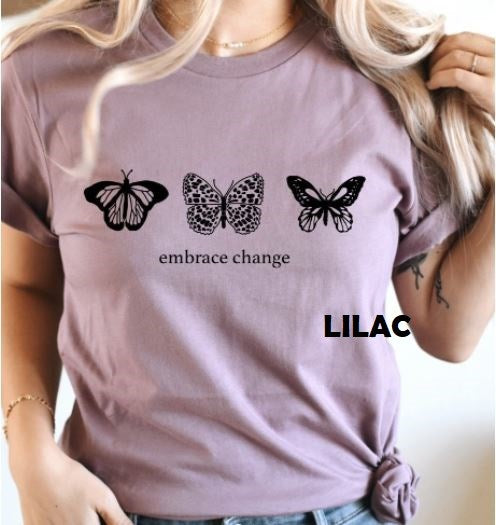Embrace Change Butterfly Tee