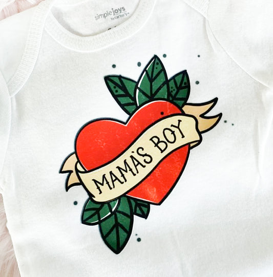 Mama's Boy In Heart Tee