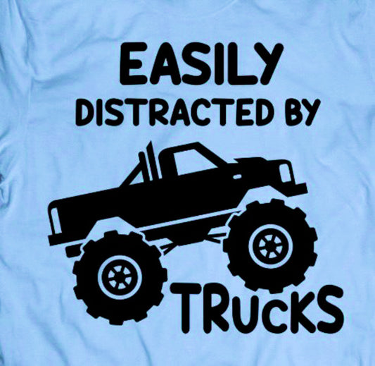 Easily Distracted By Trucks Tee