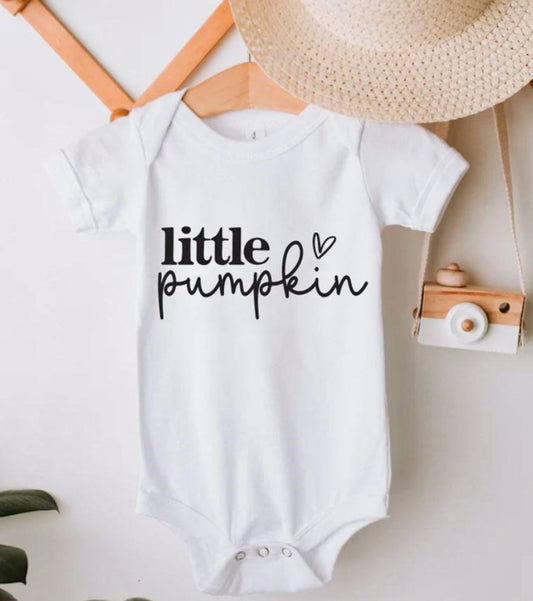 Little Pumpkin With Heart Tee