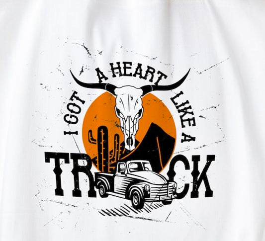 I Got a Heart Like A Truck Crew Sweatshirt