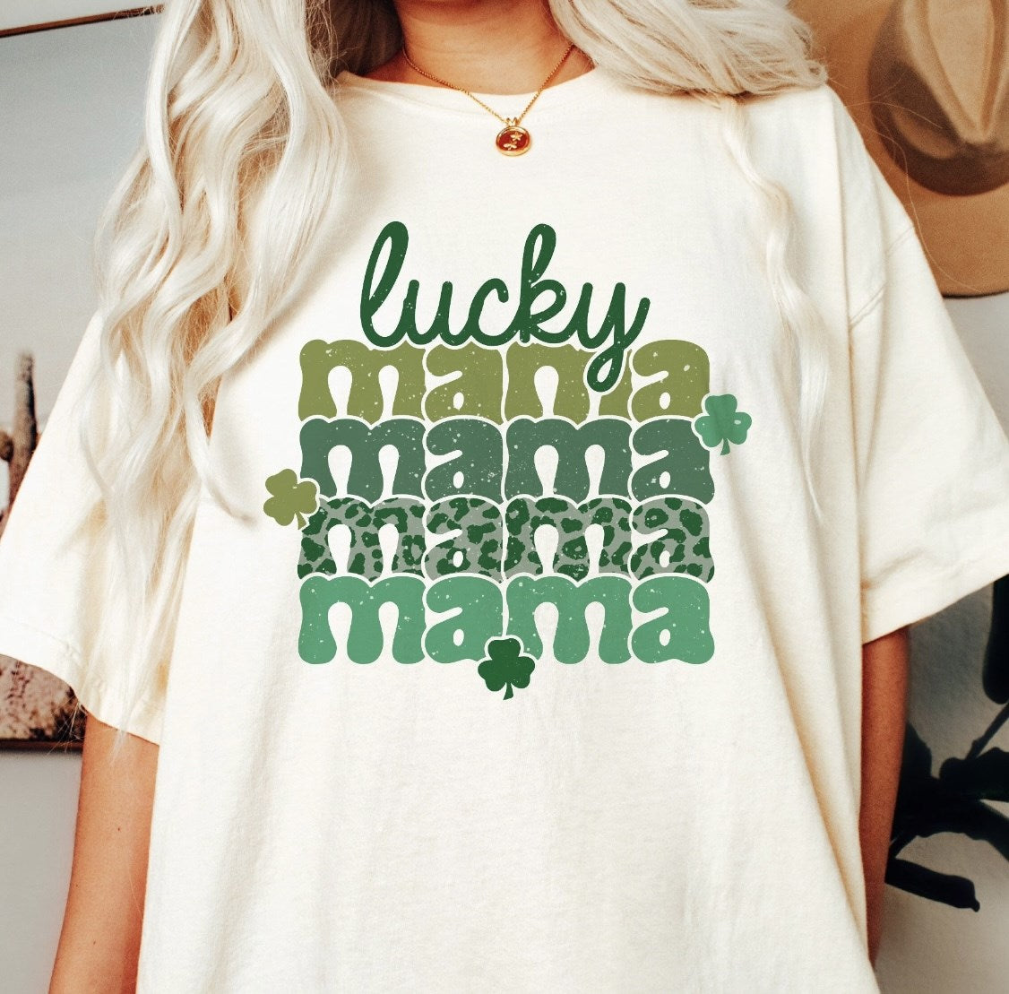 Lucky Mama (Stacked) Tee