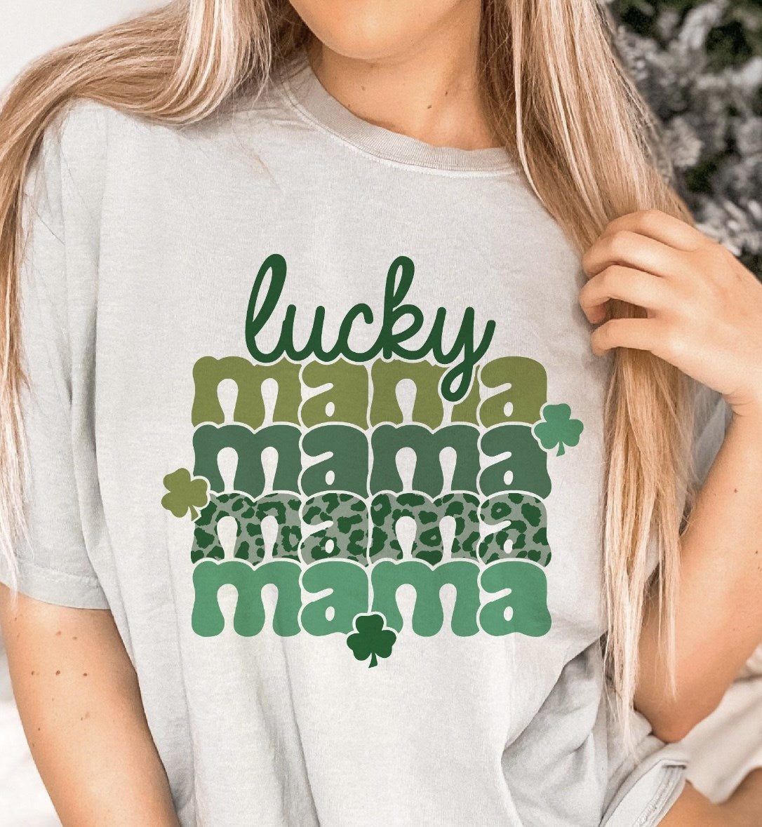 Lucky Mama (Stacked) Tee