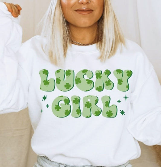 Lucky Girl Crew Sweatshirt