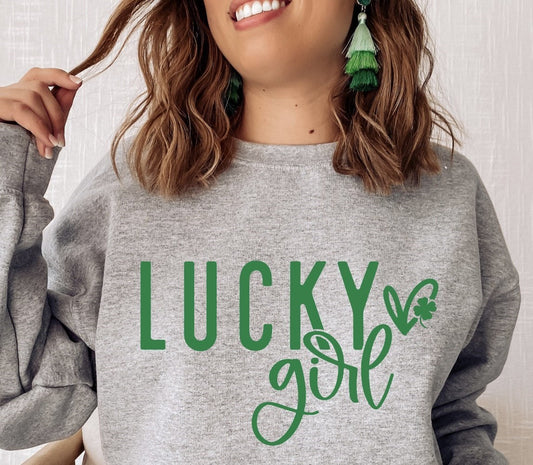 Lucky Girl Crew Sweatshirt