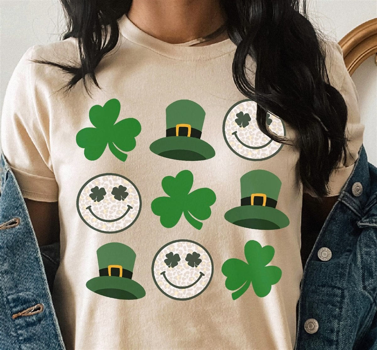 Clovers Smileys & Hats Tee