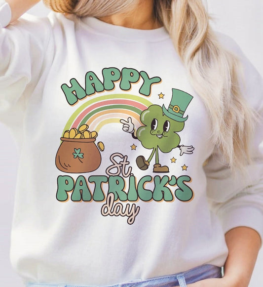 Happy St. Patrick's Day Crew Sweatshirt