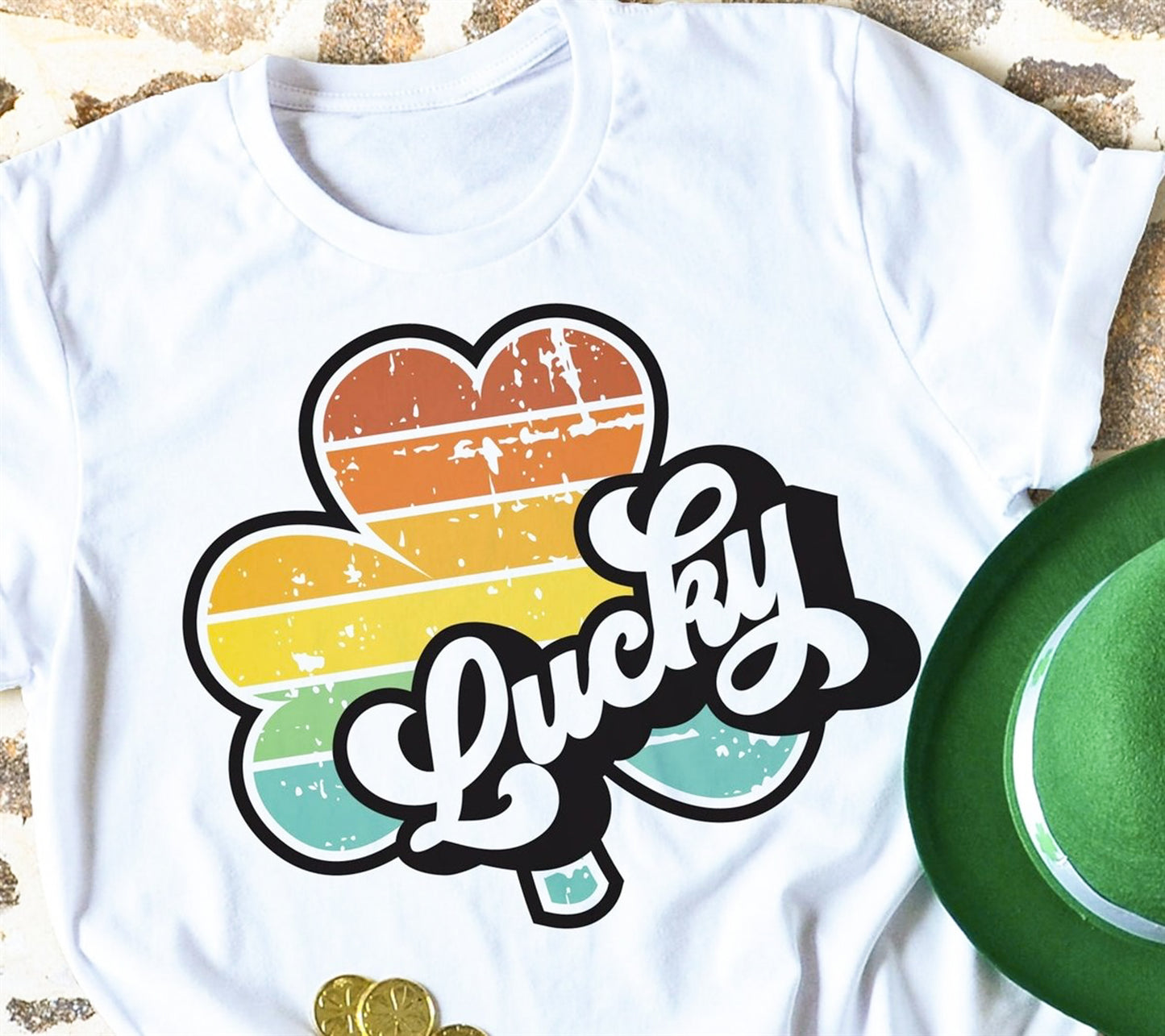 Lucky Retro Clover Tee